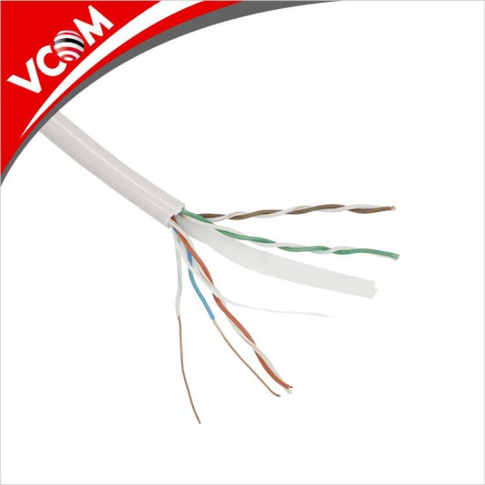 Vcom NC614-305 Utp Cat6 23 AWG 0.57CCA 305MT Gri Kablo