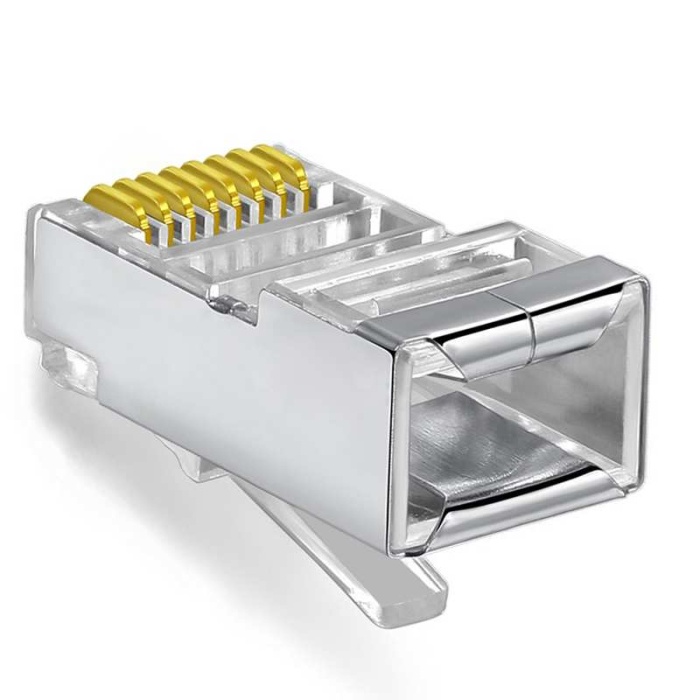 Vcom NM026 20li Metal RJ45 8P8C Cat6-UTP-RJ45-3u Konnektör