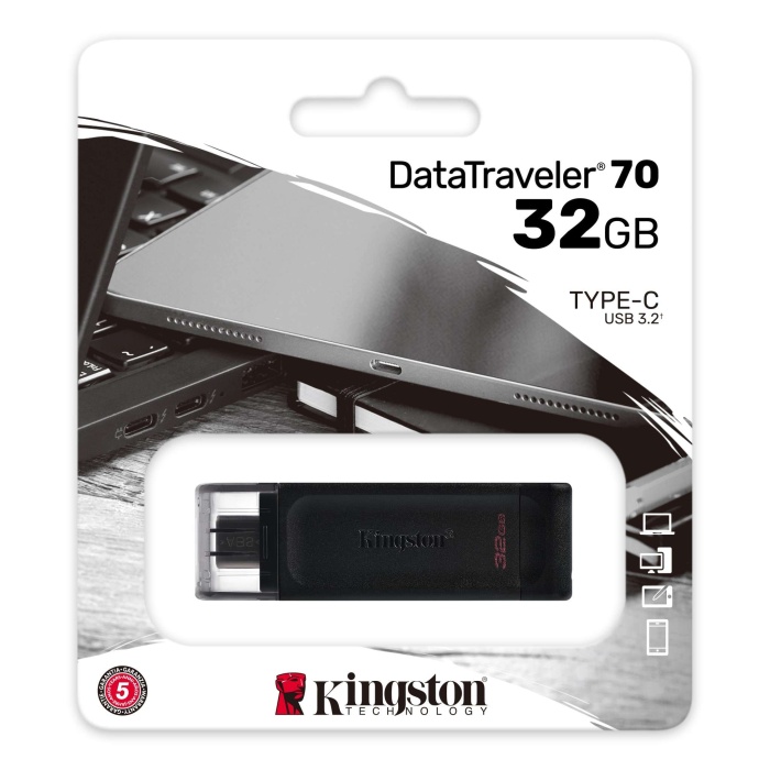 Kingston DTDUO3CG3-256GB DataTraveler microDuo 3C 200MB-s dual USB-A + USB-C Flash Bellek