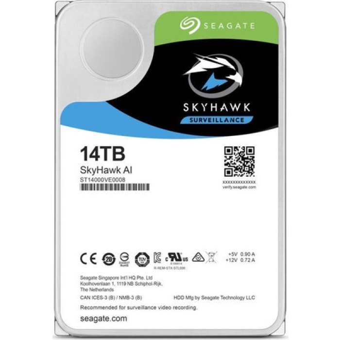 Seagate 16TB SkyHawk 3.5  7200RPM SST16000VE002 7-24 Harddisk (İthalat)