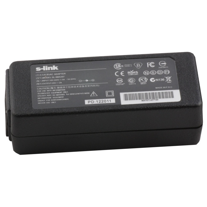 S-link SL-NBA307 40w 20v 2A 5.5x2.5 Notebook Adaptörü