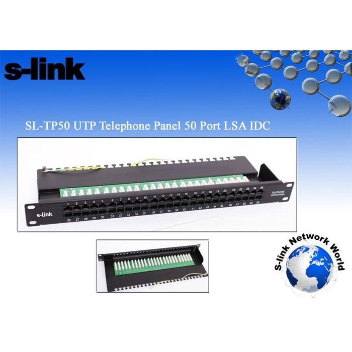 S-link SL-TP50 50 Li Utp Portlu Telefon Paneli