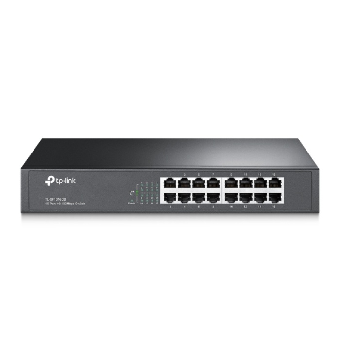 Tp-Link TL-SF1016DS 16 Port 10-100 Mbps Switch Metal Kasa