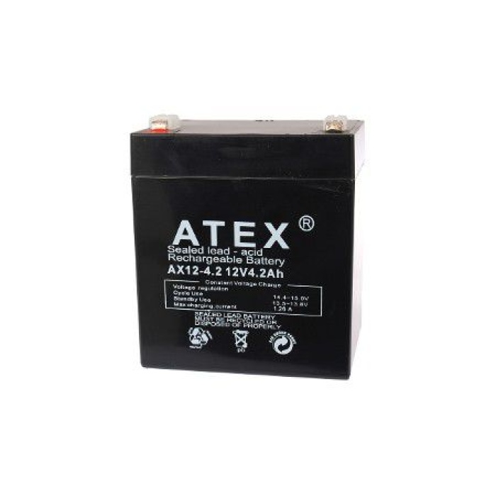 Atex AX-12V 4.2AH Bakımsız Kuru Akü