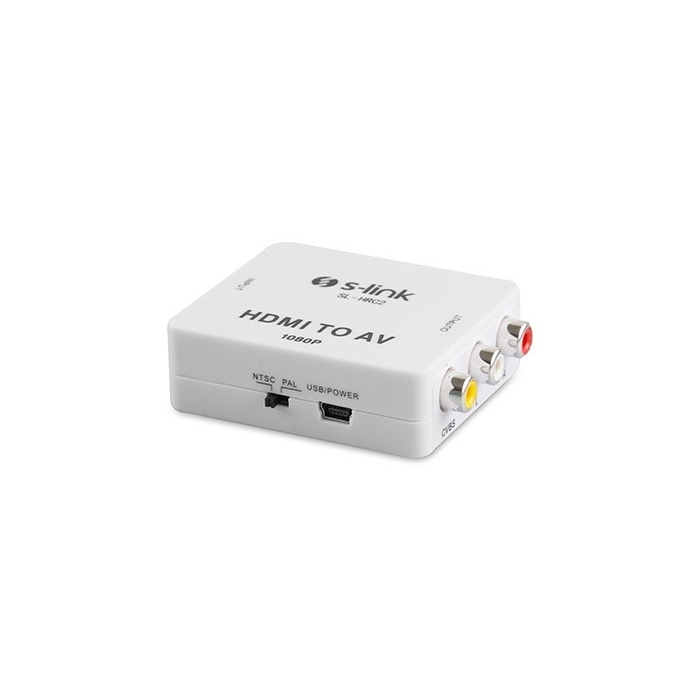 S-link SL-HRC2 Hdmı To Av 1080p Mini Model Dönüştürücü