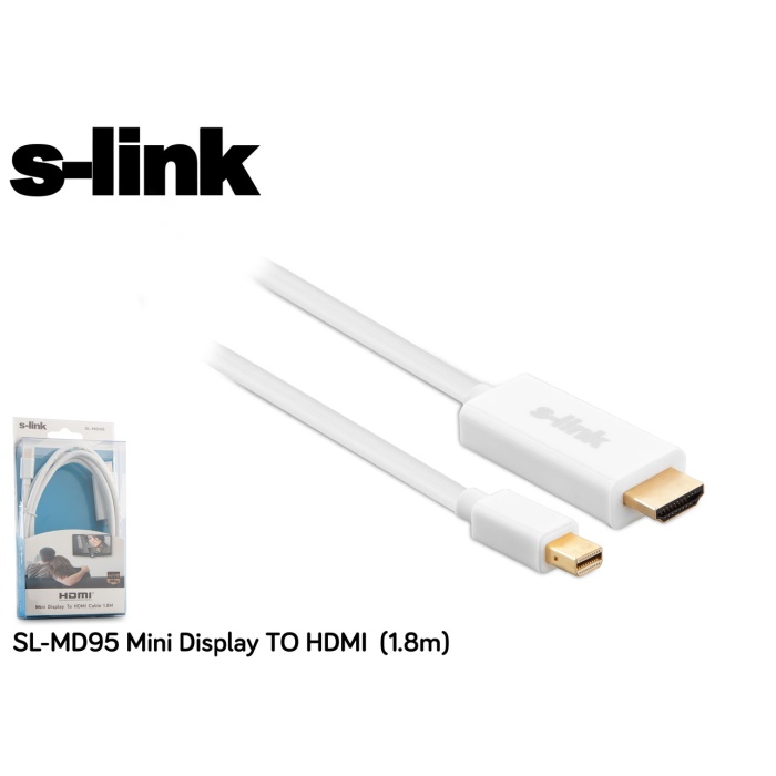 S-link SL-MD95 Mini Display Erkek To Hdmı Erkek Kablo