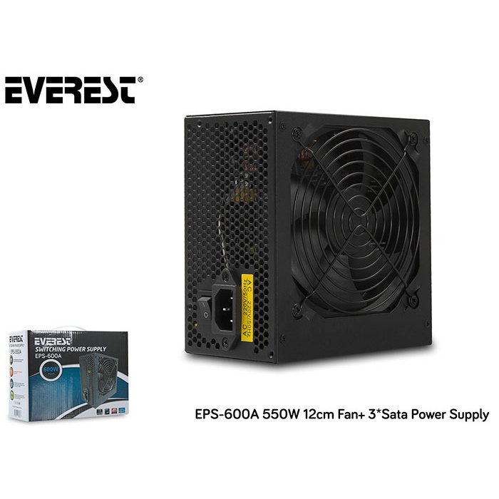 Everest EPS-600A 600w 12cm Fsn 4 Sata Aktif Pfc Güç Kaynağı Power Supply