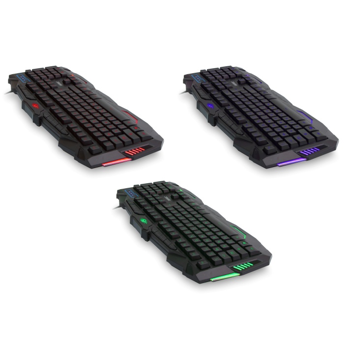 Everest KM-810 Siyah Q Usb Kablolu Multimedya Gaming Klavye Mouse Set 3 Farklı  Aydınlatmalı