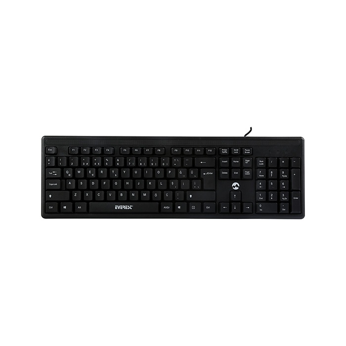 Everest KB-1002 Siyah USB Q Standart Klavye