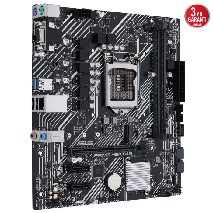 Asus Prime H510M-E 11.Nesil 3200(OC) Ddr4 64GB Soket LGA1200 M.2 Vga Hdmi Dp Matx Anakart