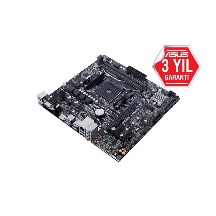 Asus Prime A320M-K AMD AM4 32GB DDR4 3200Mhz M2 Vga-Hdmi mATX Anakart