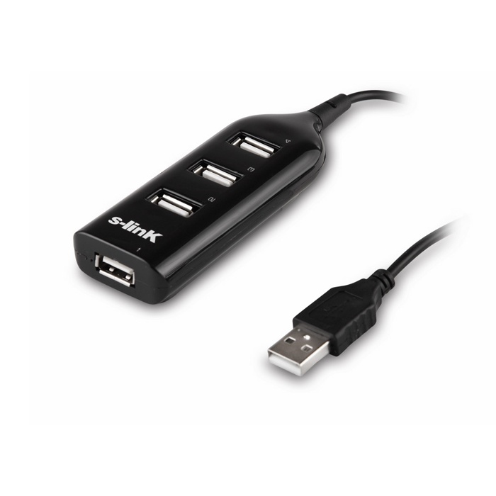 S-link SL-490 4 Port Usb 2.0 Siyah Usb Hub