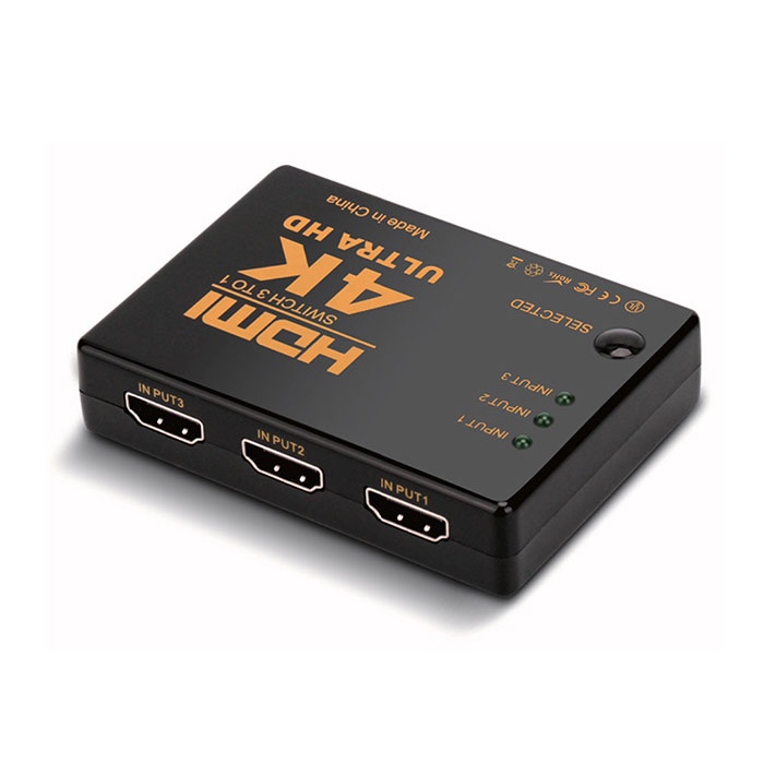 S-link SL-HSW4K33 HDMI 3TO1 SWITCH 4K-2K, IR +Adaptör