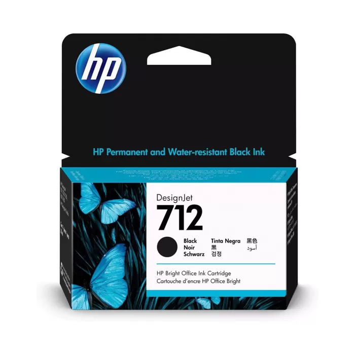 HP 712 Black Siyah 38ML Plotter Kartuşu 3ED70A