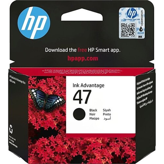 HP 47 Black Siyah Kartuş 6ZD21AE