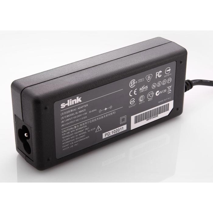 S-link SL-NBA25 19V 3.42A 5.5-1.75 ACER Aspire Notebook Adaptör