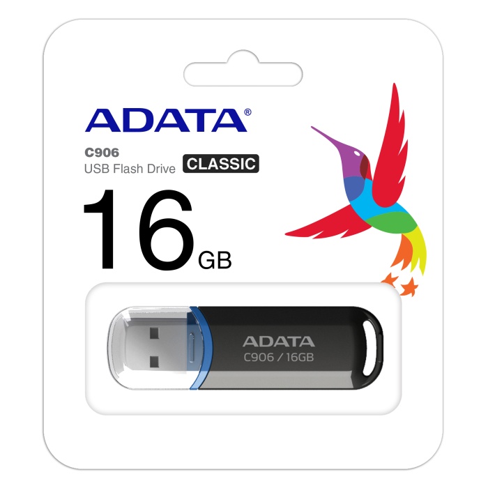 Adata C906-16GB 16GB USB2.0 Classic Black Flash Bellek