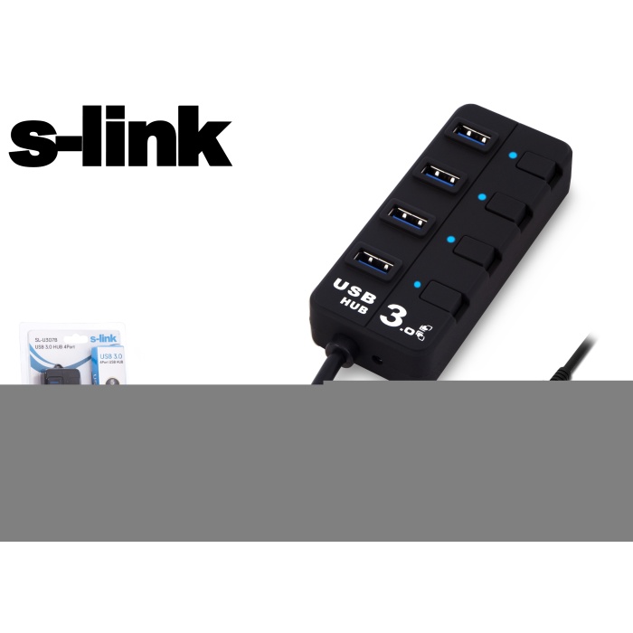 S-link SL-U308 4 Port Usb 3.0 Usb Hub