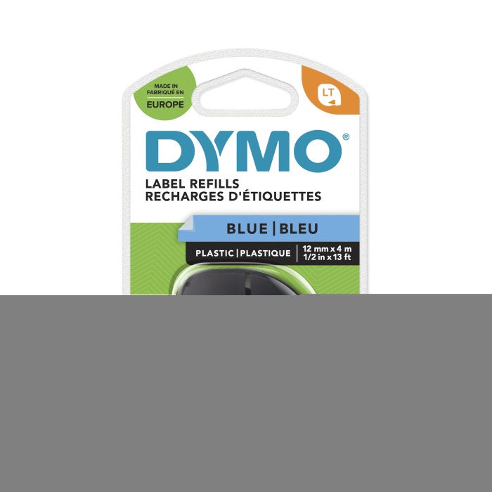 DYMO S0721650 LetraTag Plastik Şerit ( 12 mm X 4 mt ) , Mavi (59426) 91205