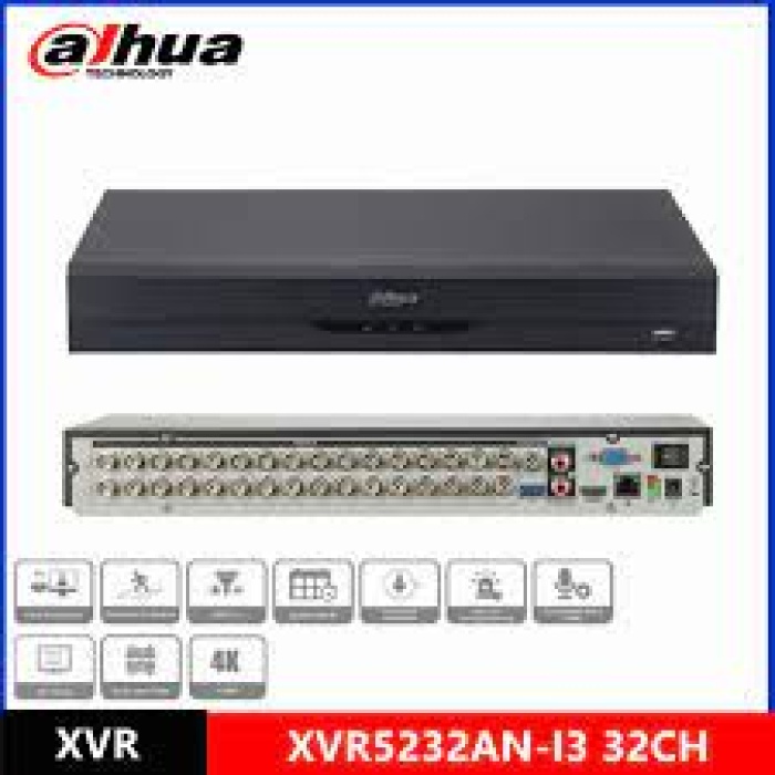 Dahua XVR5232AN-I3 2 MP H265+ 32 Kanal 5in1 DVR Kayıt Cihazı