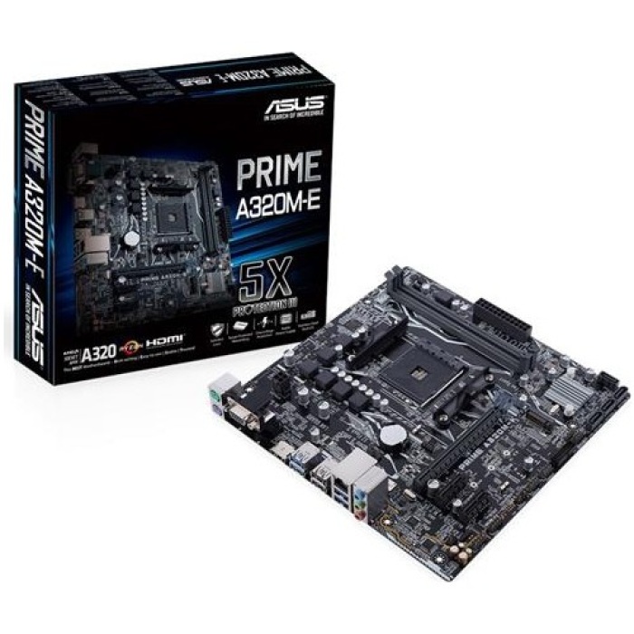 Asus Prime A320M-E AMD AM4 32GB DDR4 3200Mhz M2 Dvi-Vga-Hdmi mATX Anakart