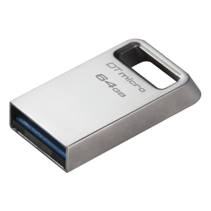 Kingston DTMC3G2-64GB DataTraveler Micro 200MB-s Metal USB 3.2 Gen 1 Flash Bellek