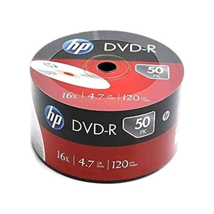 Hp DVD-R 4,7gb-120min 16x 50 li Shrink