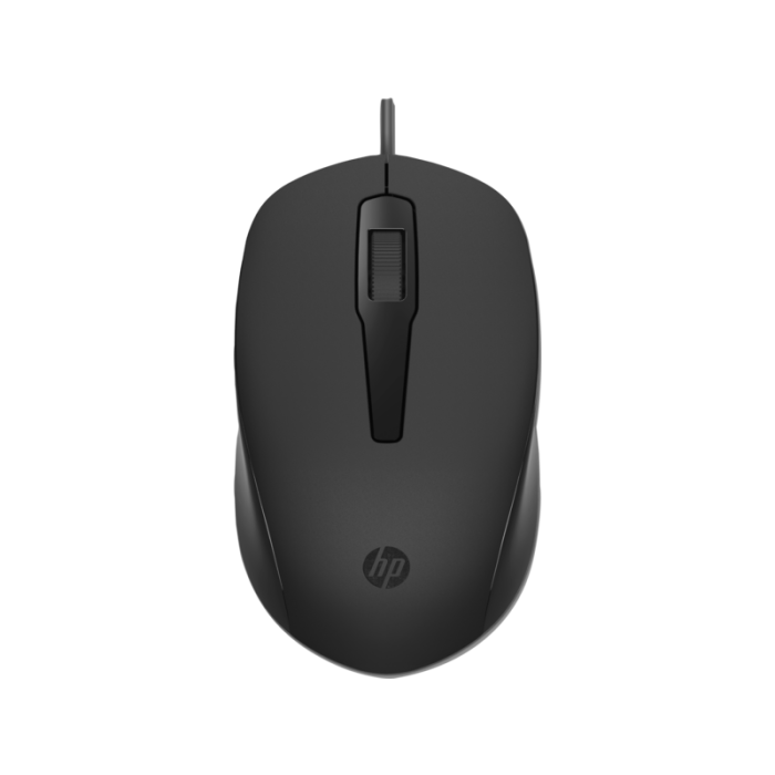 HP 150 240J6AA Siyah Kablolu Optik Kablolu Mouse 1600 DPI Optik Sensörlü