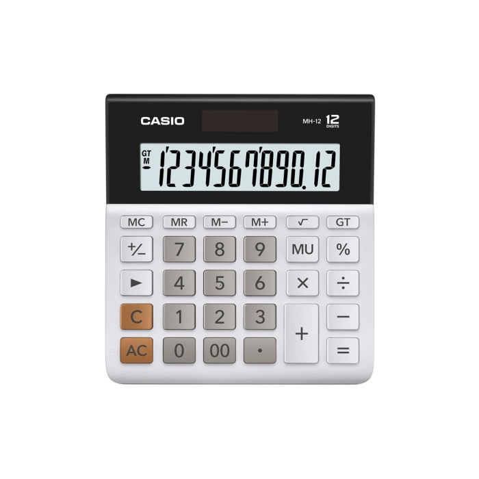 Casio DH-12WE Beyaz 12 Hane Masa Üstü Hesap Makinesi