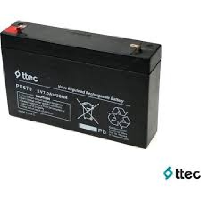 Ttec 6V 7AH Bakımsız Kuru Akü