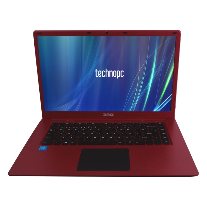 Technopc TI15N33 N3350E 4GB RAM 128GB +240GB SSD Freedos Kırmızı 15.6 Notebook