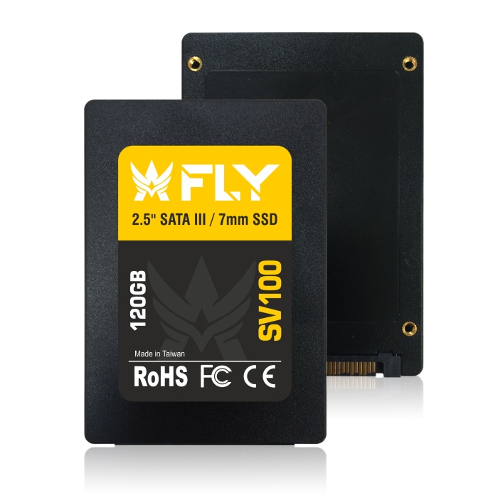 Fly 120GB 2.5 SV100 SATA-3 3D SSD 560-540MB-sn 2Y Ssd Harddisk