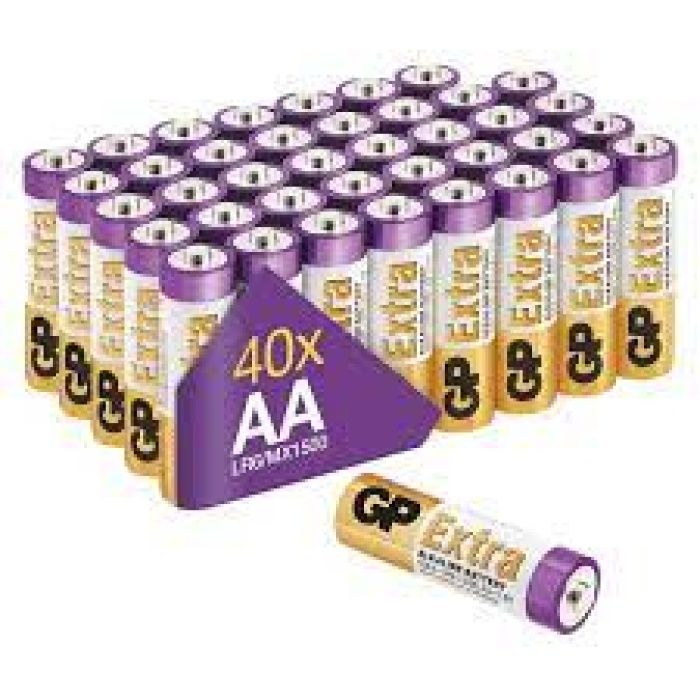 Gp R6 AA Boy Extra Alkalin Kalem Pil 40lı Paket GP15AXET-2EUECS40