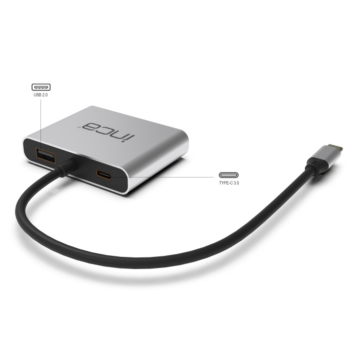 İnca ITPC-4 Usb C To 2x Hdmı 4K USb 2.0+Pd