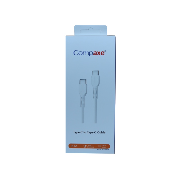 Compaxe CTK-BTT Usb 3.0 1mt 3A Type-c  To Type-C Şarj Kablosu