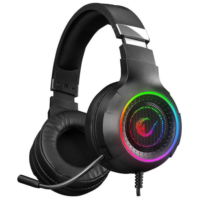 Rampage RM-K56 SPECTER Siyah USB 7.1 Rainbow Ledli Gaming Mikrofonlu Oyuncu Kulaklığı