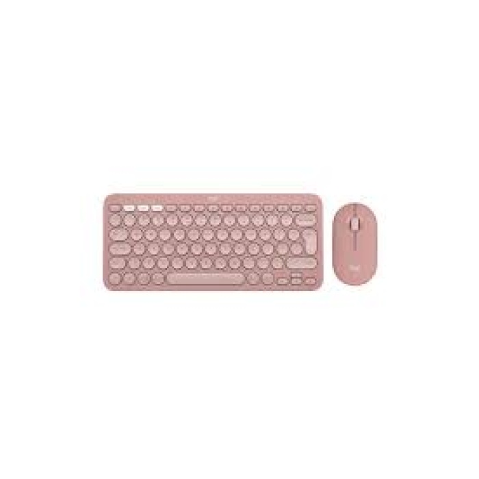 Logitech 920-012247 Pebble 2 Combo Pembe Kablosuz Klavye Mouse Seti