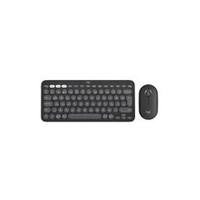 Logitech 920-012245 Grafit Pebble 2 Combo Çoklu Sessiz Kablosuz Türkçe Q Klavye Mouse Seti