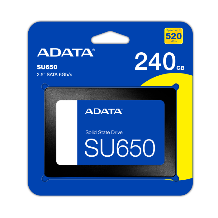 Adata 240GB 2.5 SU650 520-450MB-s ASU650SS-240GT-R Ssd Harddisk