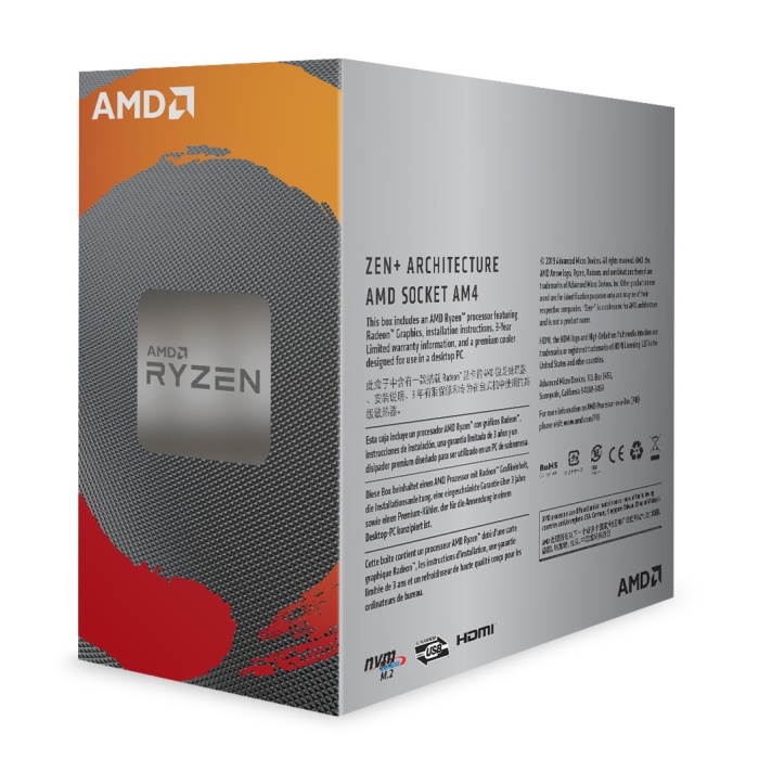 AMD Ryzen 3 3200G 3.60GHz 6MB Soket AM4 Fanlı Box Kutulu İşlemci