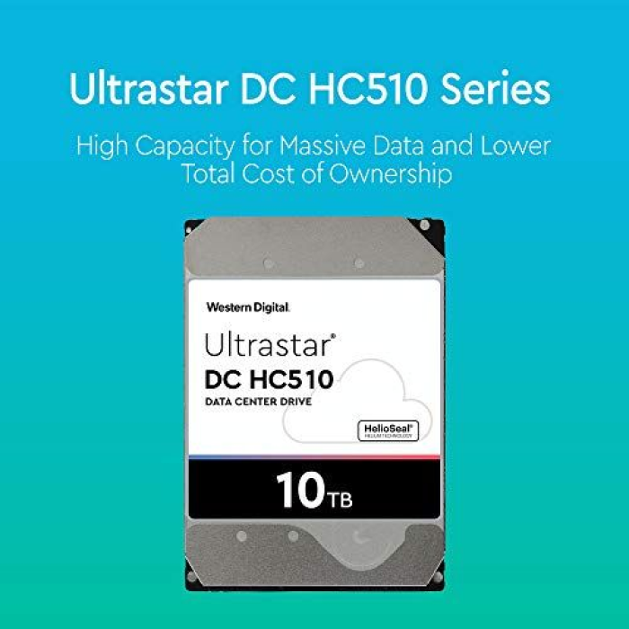 Hgst 10TB Ultrastar He10 HUH721010ALE600 SATA 6-Gbps 7200Rpm 256MB 3.5 Harddisk