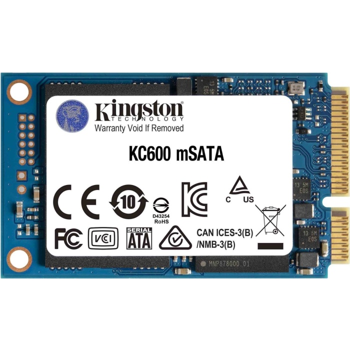 Kingston 512GB KC600 550-500MB-S Msata SSD SKC600MS-512G Harddisk