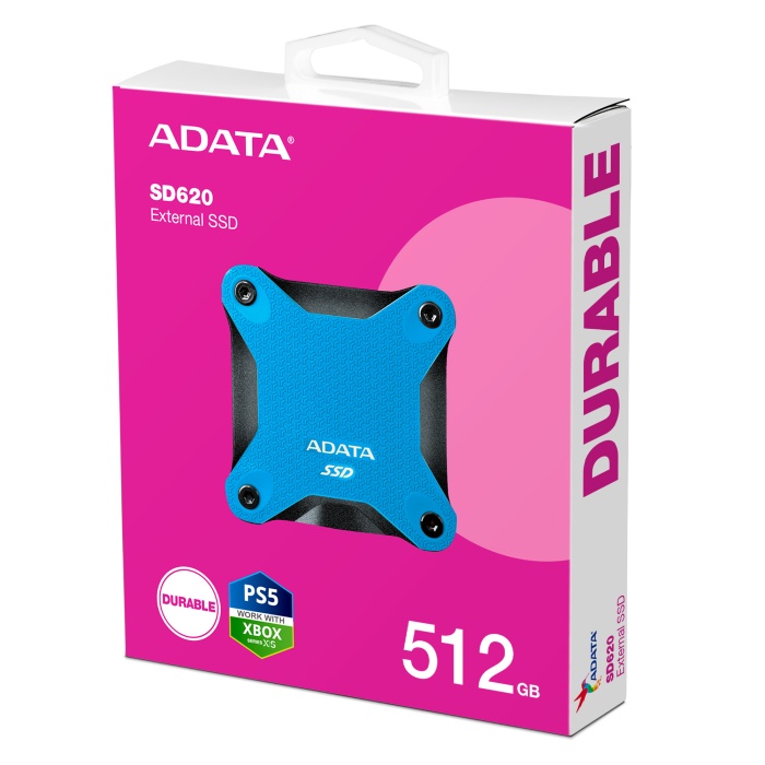 Adata 1Tb SD620 Mavi Taşınabilir Usb 3.2 Gen2 Ssd Harici Disk