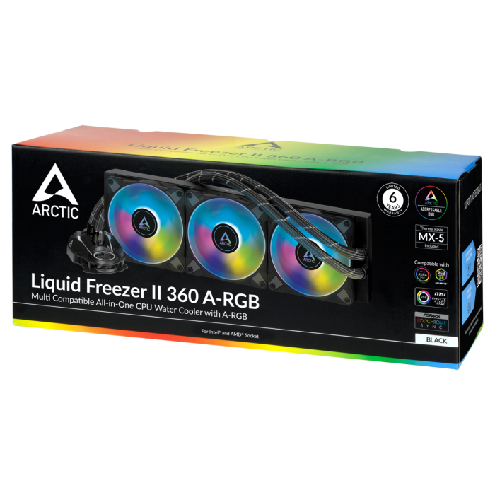 ARCTIC AR ACFRE00101A  Liquid Freezer II - 360 A-RGB Intel-AMD İşlemci Destekli PWM Sıvı Soğutucu