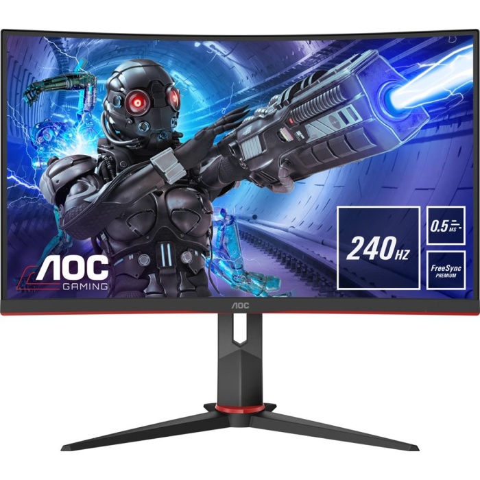 Aoc 27 C27G2ZU-BK 240Hz 0.5 ms (HDMI+Display) FreeSync Full HD Curved Monitör