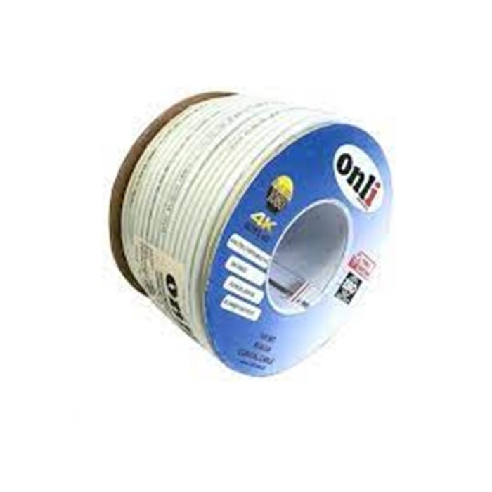 Onli RG6-U6 80 Tel 1,02 CCS-AL 100 metre Anten Uydu Kablosu