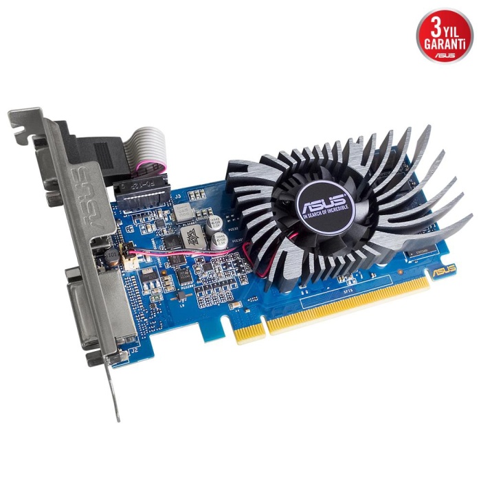 Asus Nvidia GeForce GT730 2GB 64Bit GDDR5 (Analog+HDMI+DVI) Ekran Kartı GT730-SL-2GD5-BRK