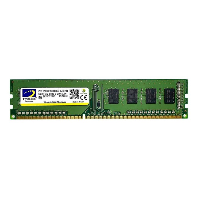TwinMOS DDR3 8GB 1600MHz 1.5V MDD38GB1600D Desktop Pc Ram