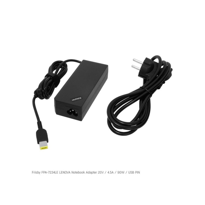 Frisby FPA-7234LE Notebook Adaptör (Lenovo) 20V 4.5A (Uç Boyutu : USB Pin)