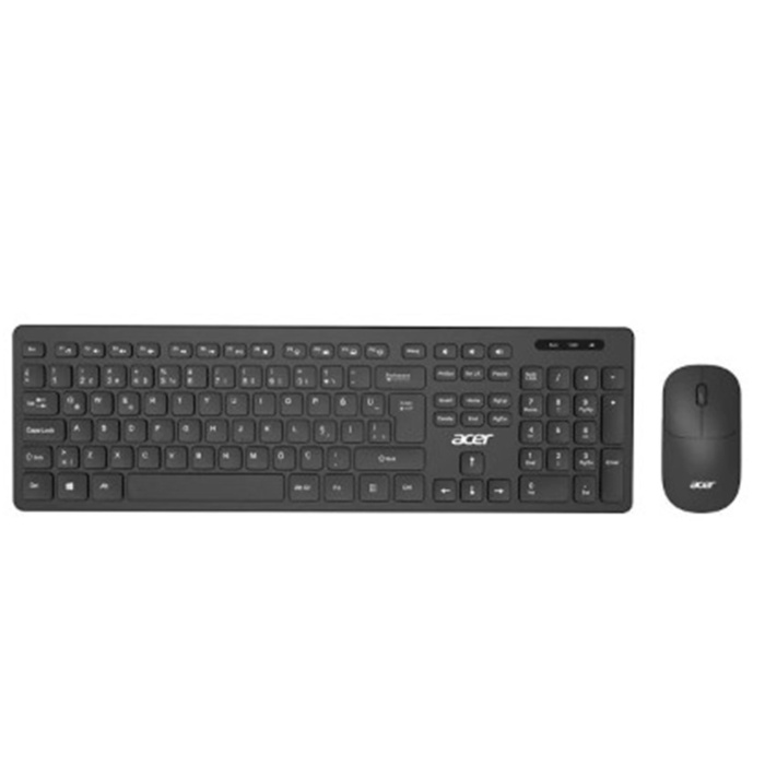 Acer OAK-920 Siyah Kablosuz Sessiz Tuşlu  2.4 Ghz Klavye Moue Set ( Mouse 1200Dpı)